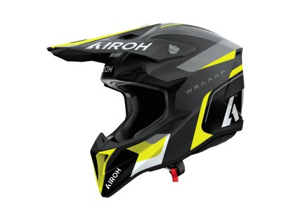 Prilba AIROH WRAAAP CONQUER Yellow Gloss