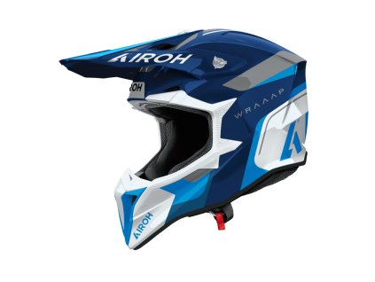 Prilba AIROH WRAAAP CONQUER Blue Gloss