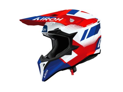 Prilba AIROH WRAAAP VISION Red Blue Gloss