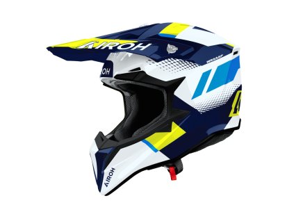 Prilba AIROH WRAAAP VISION Yellow Blue Gloss