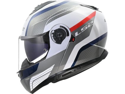 Prilba LS2 FF908 STROBE II MONZA WHITE BLUE RED 06