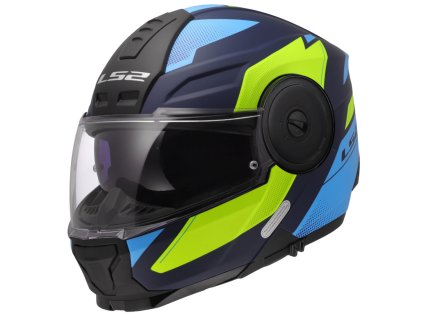 Prilba LS2 FF902 SCOPE II DURIA BLUE H VIS YELLOW 06