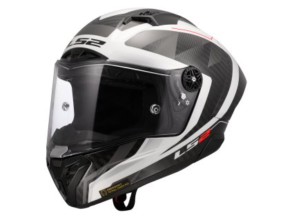 Prilba LS2 FF805 THUNDER C GP AERO RAUTE WHITE GREY 06