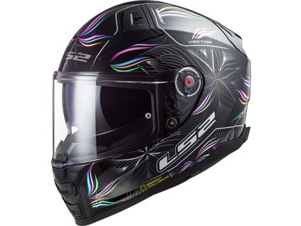Prilba LS2 FF811 VECTOR II TROPICAL BLACK WHITE 06