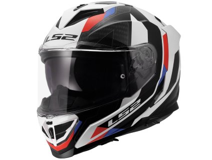 Prilba LS2 FF818 STORM III SPORTY White Blue Red 06