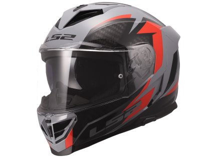 Prilba LS2 FF818 STORM III DYNAMO Grey Red 06