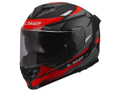 Prilba LS2 FF818 STORM III KOMAI Black Red