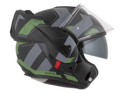 Prilba CASSIDA MULTIFLIP KORP Čierna mat zelená 2