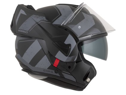 Prilba CASSIDA MULTIFLIP KORP Čierna mat šedá 3