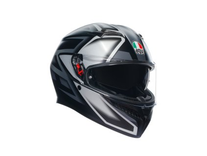 Prilba AGV K3 COMPOUND Matt Black Grey