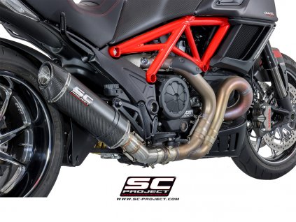 Výfuk SC Project DUCATI DIAVEL 11-17 OVAL D08A-01C