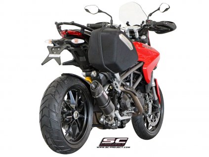 Výfuk SC Project DUCATI HYPERMOTARD 821 13-16 OVAL - Znížený D10A-L12C