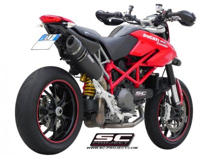 Výfuk SC Project DUCATI HYPERMOTARD 1100 EVO/SP 10-12 OVAL D06A-02C