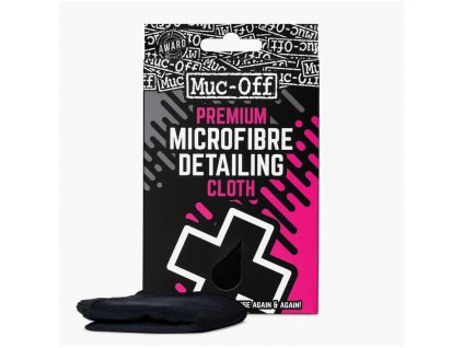 MUC-OFF MICROFIBRE DETAILING Premium black Utierka na prilbu a priezoru z mikrovlákna MO20344