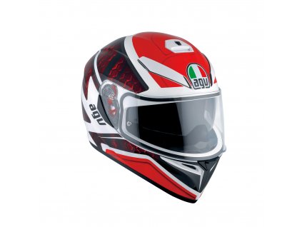 Prilba AGV K-3 SV Pulse White Black Red