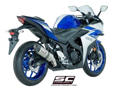 Výfuk SC Project YAMAHA YZF-R3 15-17 OVAL Y23A-12T