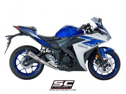 Výfuk SC Project YAMAHA YZF-R3 15-17 Celý výfukový systém 2-1 S1 Y23A-C41T