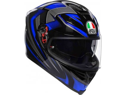 Prilba AGV K-5 S Hurricane 2.0 Black Blue