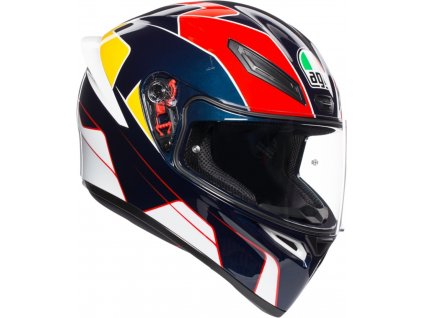 Prilba AGV K1 Pitlane Blue Red Yellow