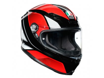 Prilba AGV K6 E2205 Hyphen Black Red White