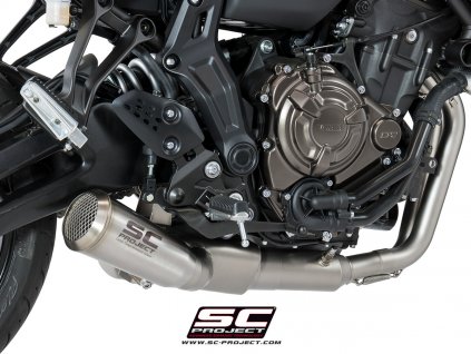 Výfuk SC Project YAMAHA TRACER 700 16-20 Celý výfukový systém 2-1 70s Kónický Y27C-C21A70S