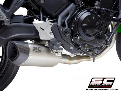 Výfuk SC Project KAWASAKI Ninja 650 2020 Celý výfukový systém 2-1 SC1-R GT K26D-C103T
