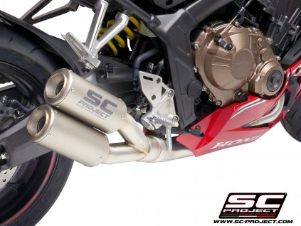 Výfuk SC Project Honda CBR 650R 19-20 Celý výfukový systém 4-1-2 dvojitý CR-T H31B-CD38T