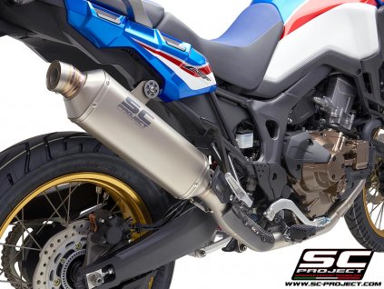 Výfuk SC Project Honda CRF 1000L 16-19 Africa Twin ADVENTURE Celý výfukový systém 2-1 Rally Raid H16A-TC101T