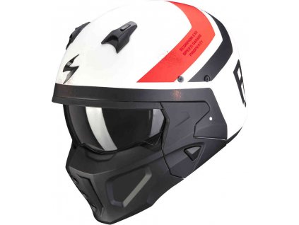 Prilba Scorpion COVERT-X T-Rust Matt White Red