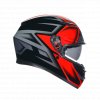 Prilba AGV K3 COMPOUND Black Red 1