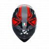 Prilba AGV K3 COMPOUND Black Red 3