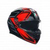 Prilba AGV K3 COMPOUND Black Red