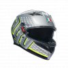Prilba AGV K3 FORTIFY Grey Black Yellow Fluo