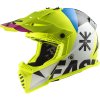 Prilba LS2 MX437 Fast Evo HEAVY WHITE H V YELLOW