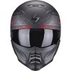 Prilba Scorpion EXO-COMBAT II Xenon Matt Black Red_2