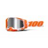 Okuliare RACECRAFT 2 100% Orange strieborné plexi