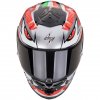 Prilba Scorpion EXO R1 Evo Air Zaccone Replica Silver Black Red 2