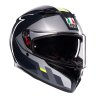 Prilba AGV K3 SHADE Grey Yellow Fluo 3