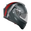Prilba AGV STREETmodular RESIA Matt Grey Silver Red 2