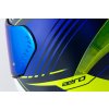 Prilba CASSIDA AERO DROME Modrá žltá fluo biela 8
