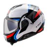 Prilba FF910 ADVANT II TRIPLE WHITE BLUE RED 1