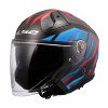 Prilba LS2 OF603 INFINITY II CARBON URUS BLUE RED 06