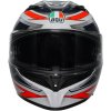 Prilba AGV K3 Space Matt White Red Fluo_2
