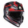 Prilba AGV K7 Glimpse Matt Black Red