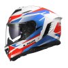 Prilba LS2 FF818 STORM III KOMAI White Blue Red 06 1