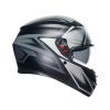 Prilba AGV K3 COMPOUND Matt Black Grey 1