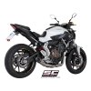 Výfuk SC Project YAMAHA MT-07 13-16 Celý systém 2-1 OVAL Kónický Y14A-C21A