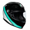 Prilba AGV K6 E2205 Minimal Black Pearl White Aqua