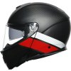Prilba AGV Sportmodular Layer Carbon Red White