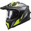 Prilba LS2 MX701 C Explorer FOCUS Matt Titanium H-V Yellow